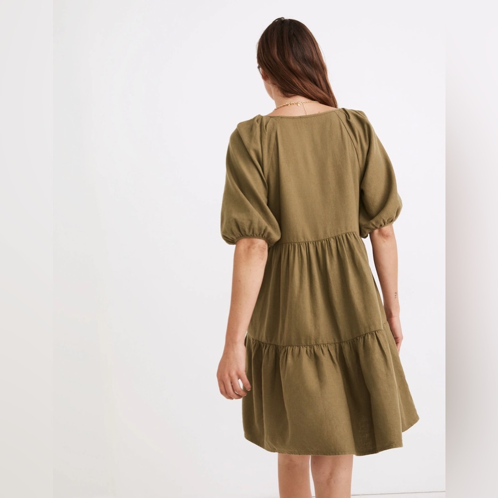 Madewell (Re)sponsible Puff-Sleeve Mini Dress - Picture 3 of 9